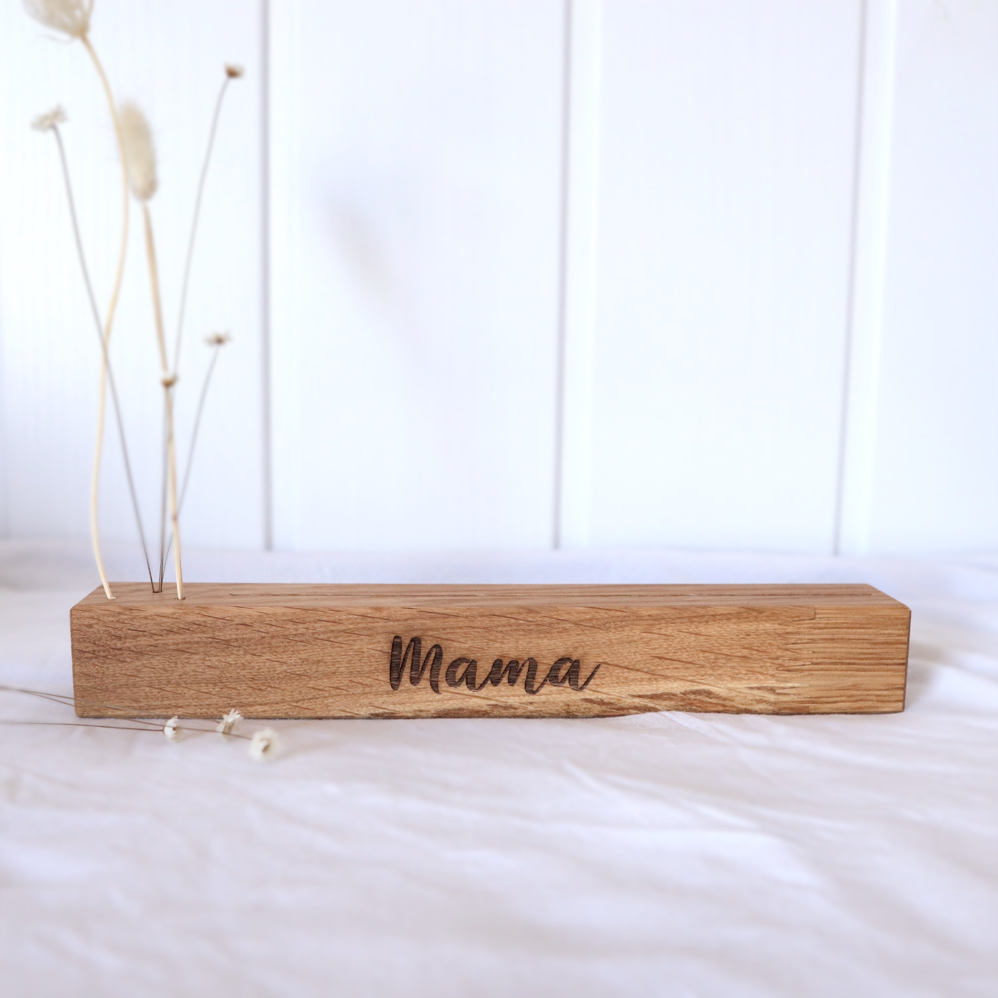 Karten- und Trockenblumenhalter “Mama“