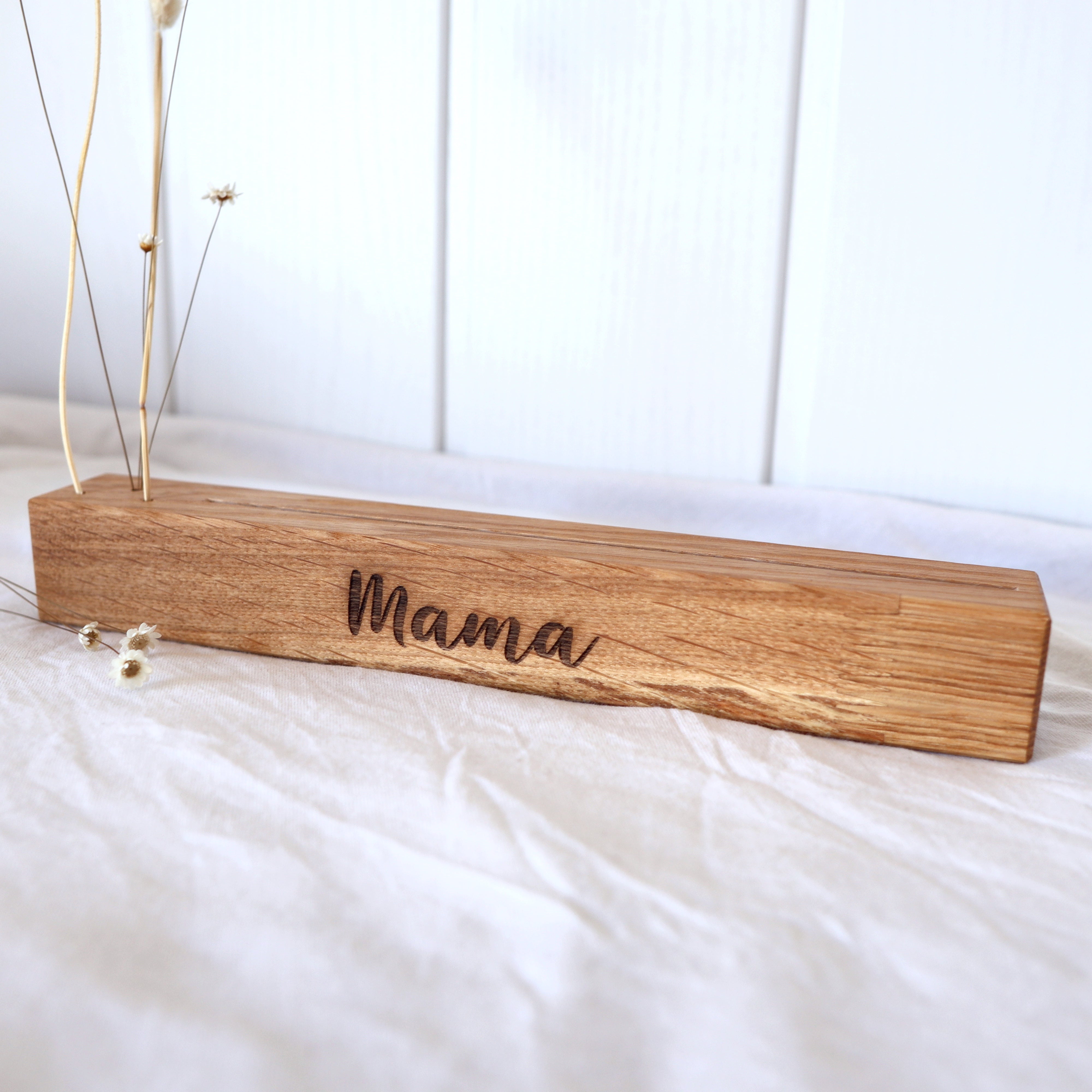 Karten- und Trockenblumenhalter “Mama“