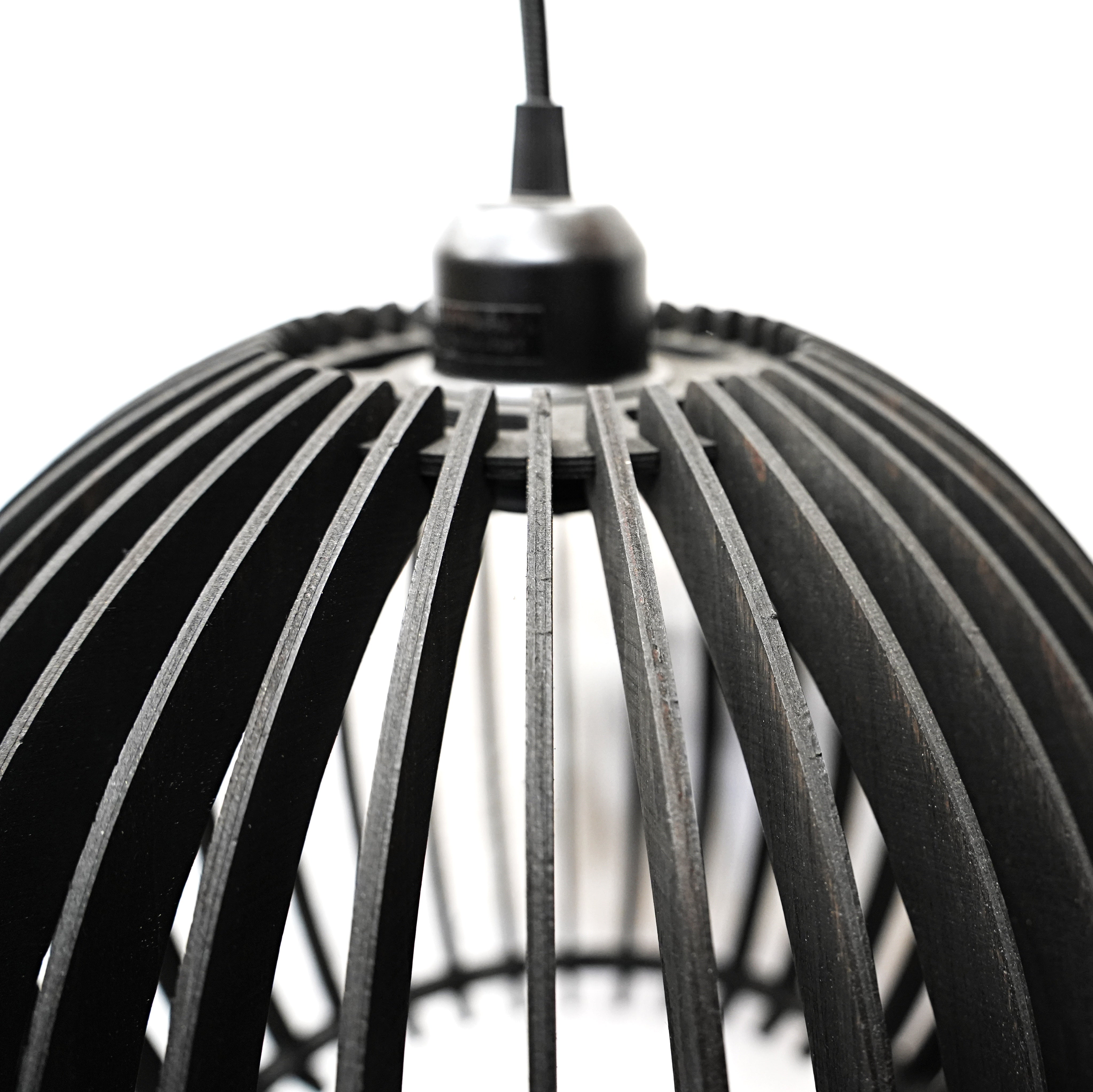 Designer Holzlampe Rund