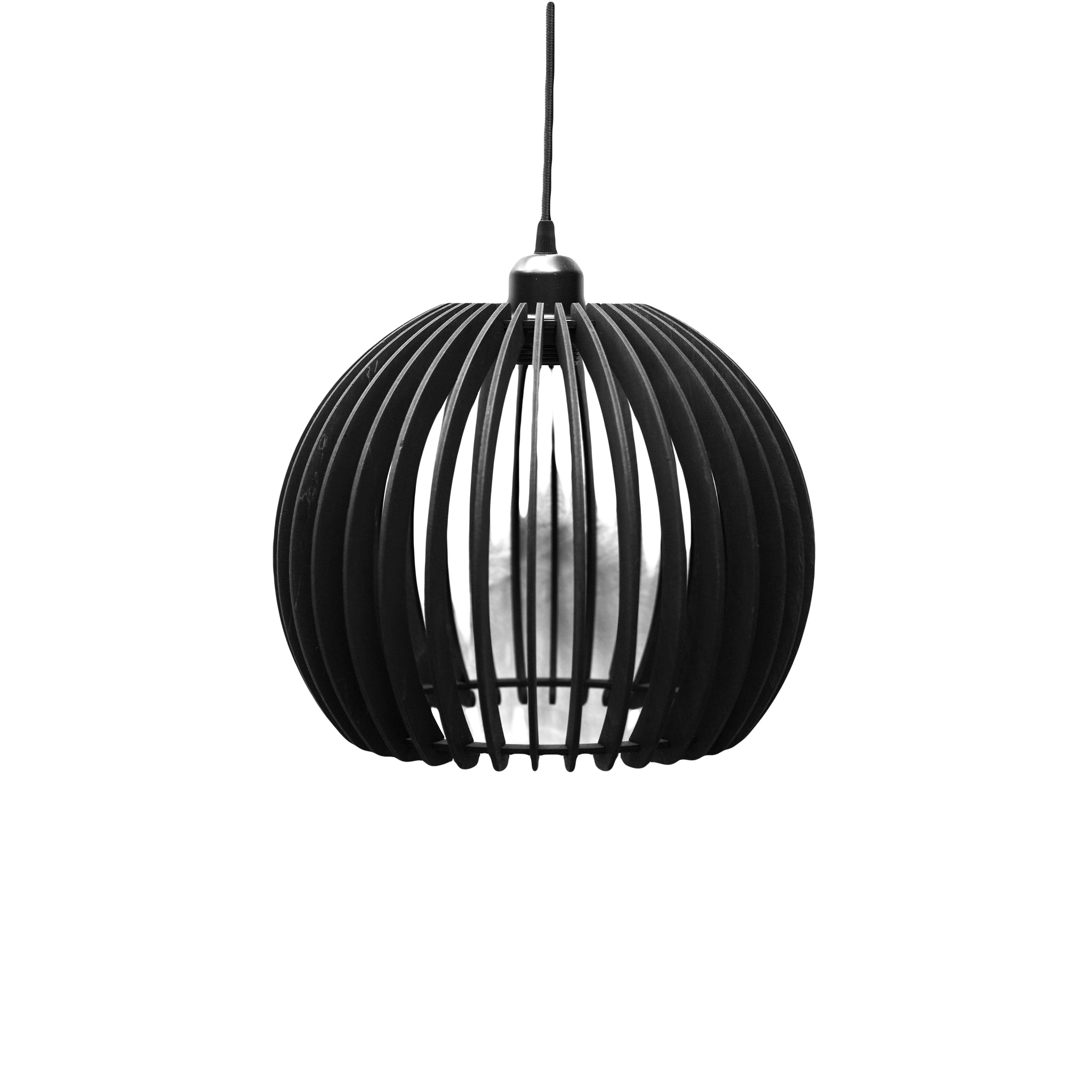 Designer Holzlampe Rund