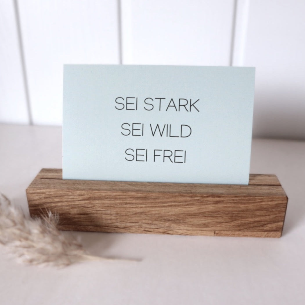 Postkarte “stark, wild, frei“