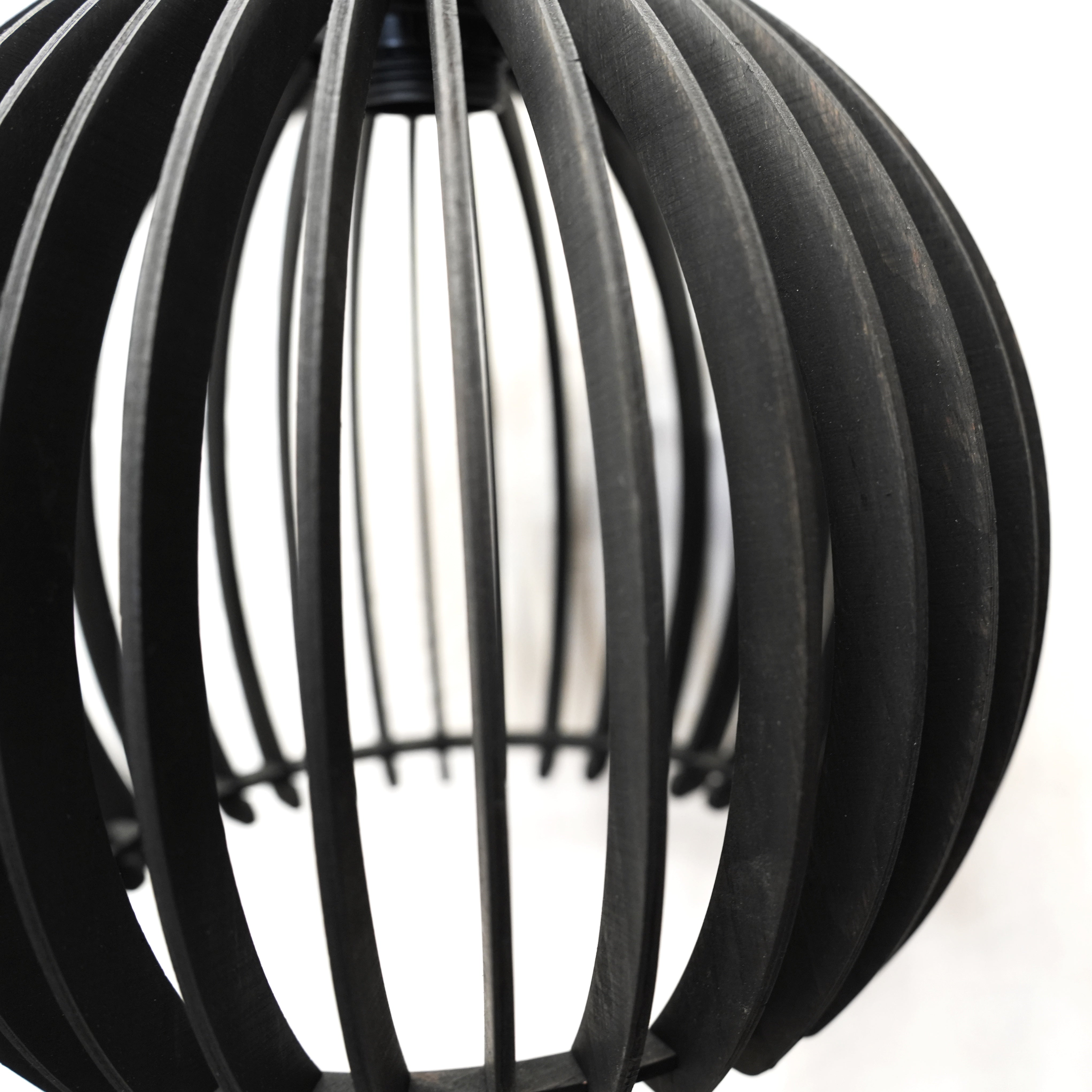 Designer Holzlampe Rund