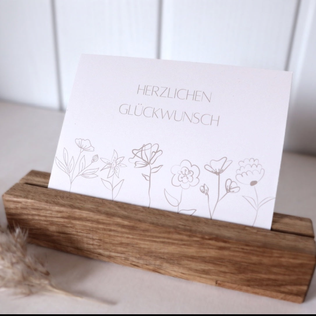 Postkarte “herzlichen Glückwunsch“