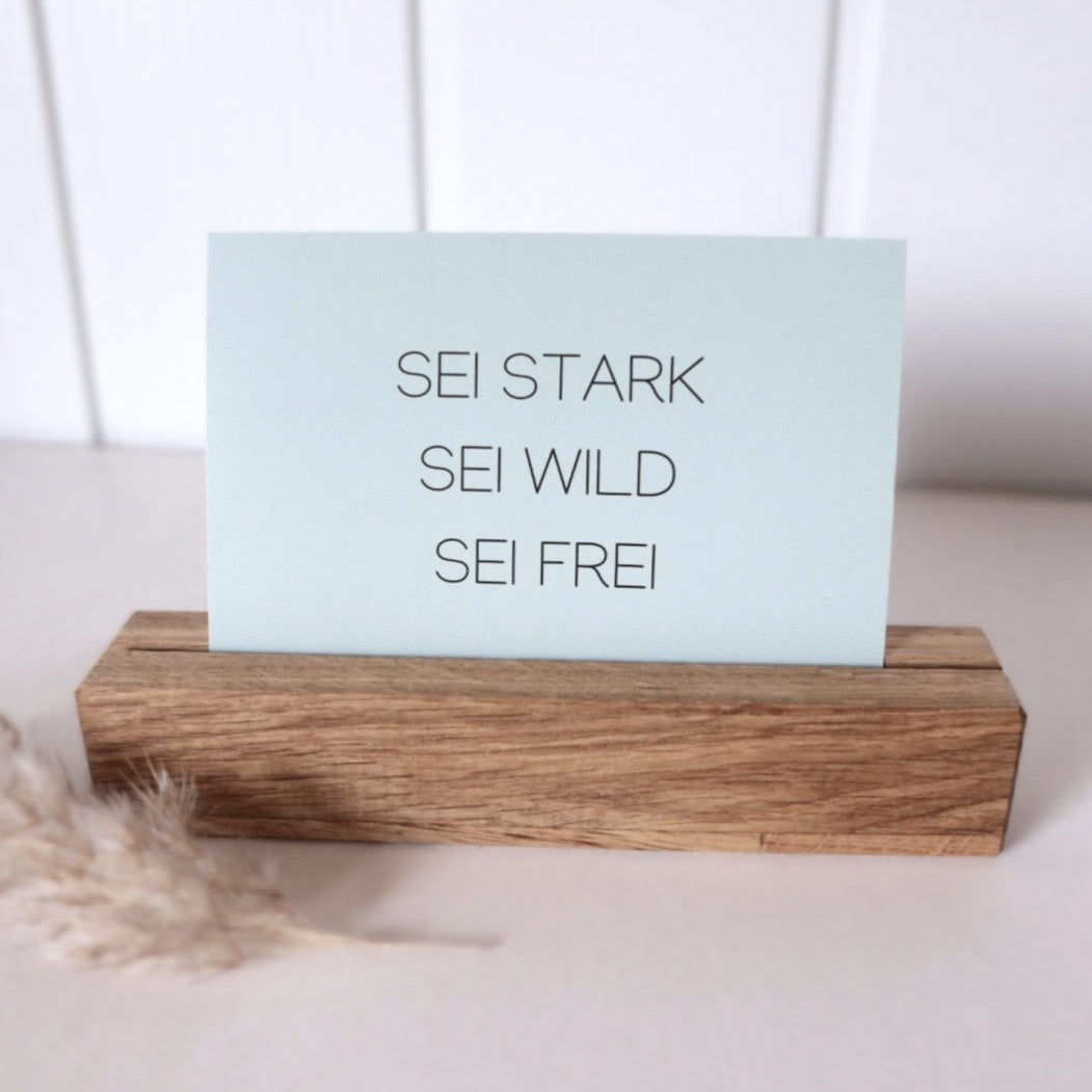 Postkarte “stark, wild, frei“