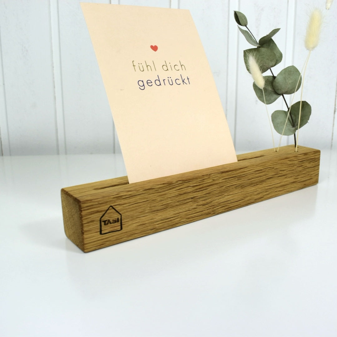 Karten- und Trockenblumenhalter
