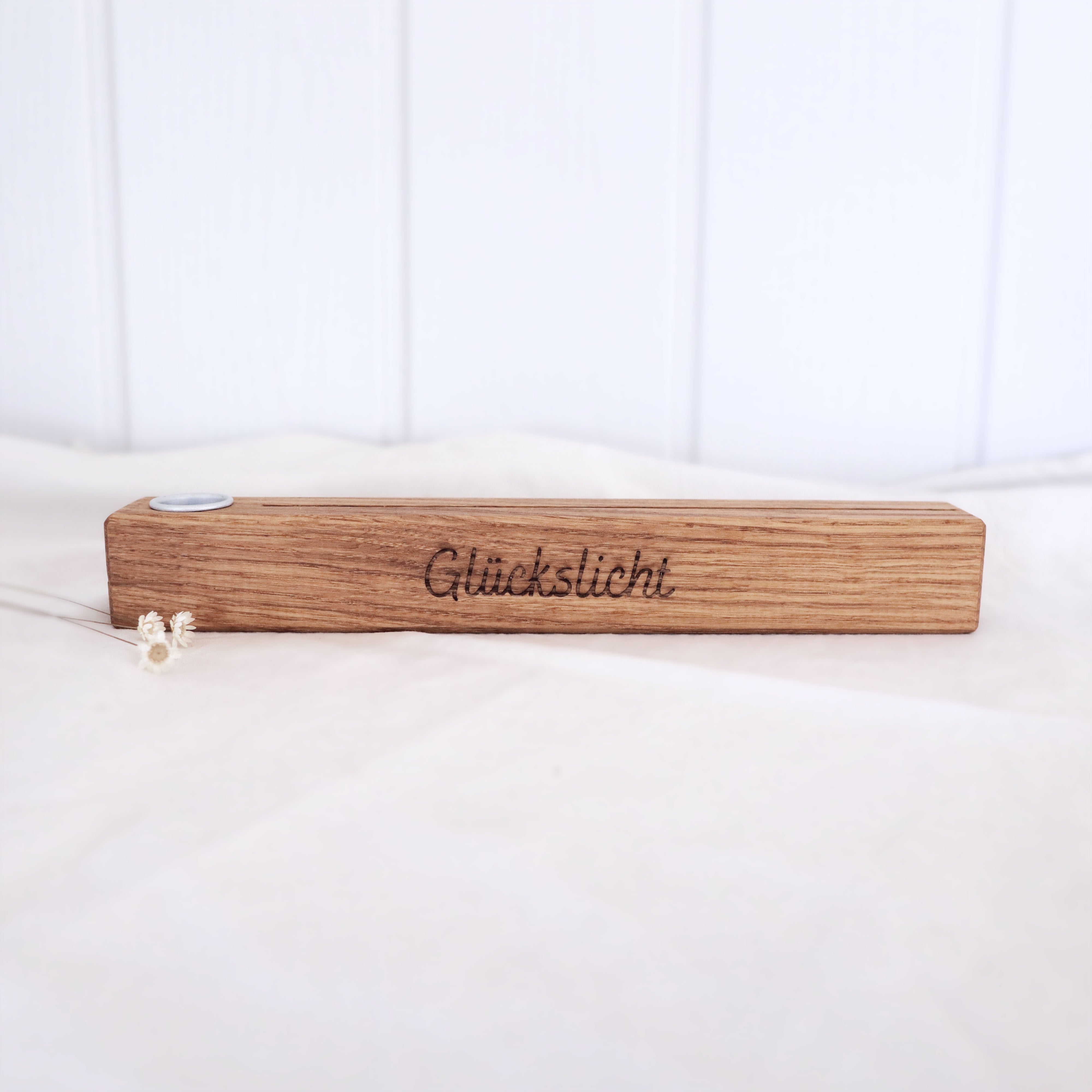 Karten- und Kerzenhalter “Glückslicht“
