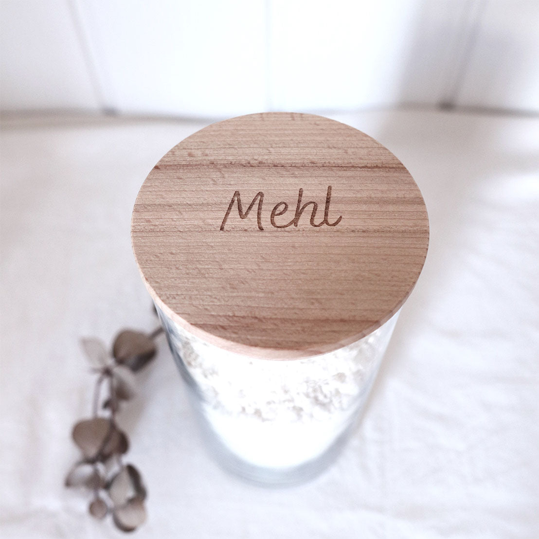 Vorratsglas Mehl 20 cm